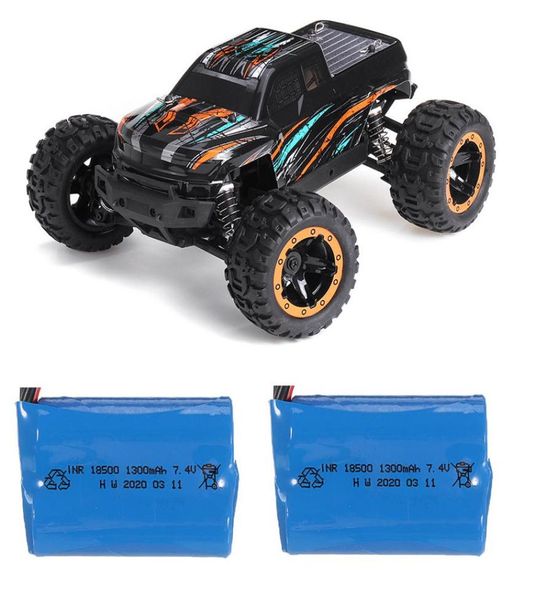 HBX 16889 avec deux Batteries 116 2 4G 4WD 45km h télécommande sans brosse voiture RC lumière LED camion tout-terrain RTR modèle 298H2778301