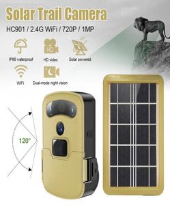 HC901 WiFi Outdoor Hunting Camera Solar Pannel Powered Trail Tile Camera Vision Night Vision Imperproof Game Wildlife Cameras moniteur8831749