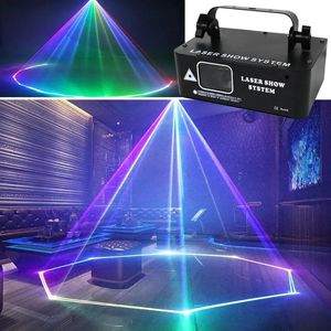 HCWE LED RVB Laser Beam Line Scanner Projecteur DJ Disco Stage Lighting Effet Dance Dance Party Mariage Bar Club DMX512 240516