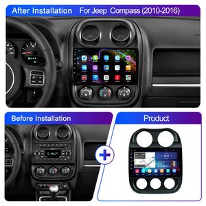 HD 10 inch Android Car Video Radio Multimedia GPS Navigation Audio DVD Player Bluetooth USB voor Jeep Compass