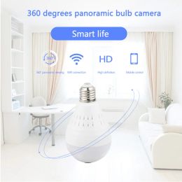 Cámara HD 1080 P Wifi Cámara IP panorámica de 360 grados de la casa cubierta por la bombilla Led Wifi monitor de bebé ZZ