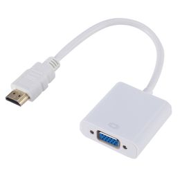 Câble convertisseur numérique-analogique HD 1080P, 0.2M, adaptateur HDMI vers VGA pour PS4, PC portable, boîtier TV vers projecteur