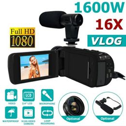 Caméra vidéo numérique HD 1080P, caméscope avec microphone, photographie, 16 millions de Pixels, caméra professionnelle Portable 240106