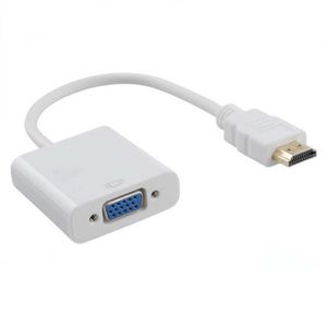 Convertidor de cable HD 1080P HDMI a VGA con fuente de alimentación de audio Adaptador macho hembra para tableta PC portátil TV