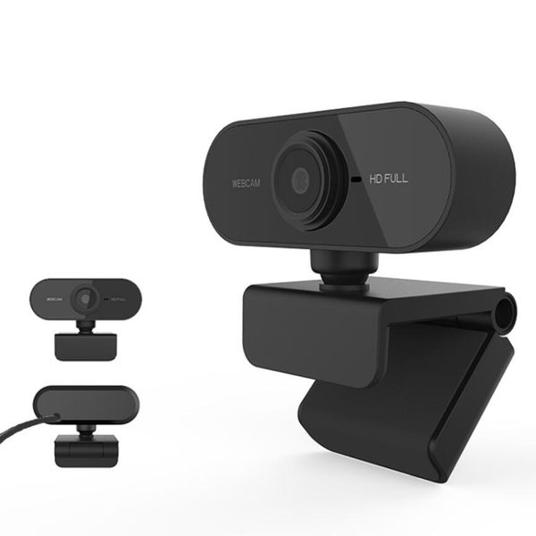 HD 1080P Webcam Mini Ordinateur PC Caméra Web avec Microphone Caméras Rotatives pour Diffusion en Direct Appel Vidéo Conférence Travail aoni