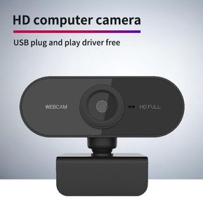 HD 1080P Webcam Mini computadora PC WebCamera con micrófono Cámaras giratorias para transmisión en vivo Video llamada Conferencia Trabajo