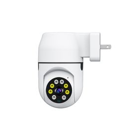 HD 1080P Wifi Caméra IP Surveillance Vision nocturne Audio bidirectionnel Caméras de vidéosurveillance vidéo sans fil intelligentes Système de sécurité à prise directe intérieure sans trou portable