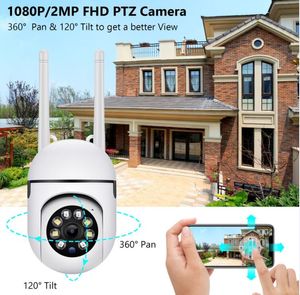 Caméra IP Wifi HD 1080P Surveillance Vision nocturne Audio bidirectionnel réseau intelligent Caméras de vidéosurveillance vidéo sans fil Moniteur pour bébé Système de sécurité à domicile