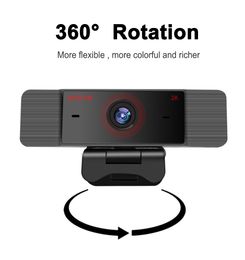 HD 2K vidéo en ligne CMOS Webcam caméra Web enseignement conférence Microphone USB pour pièces de sécurité informatique domestique