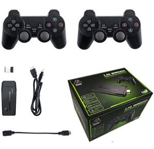 HD 4K Nostálgico Videojuego Consola Anfitrión Retro Mini Inalámbrico Arcade M8 Home TV U Treasure Consolas De Videojuegos Con 20000 Juegos Incorporados Con Joysticks De Doble Gamepad