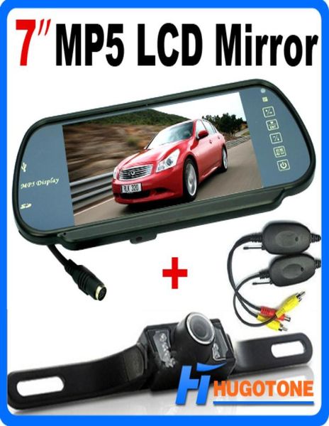 HD 7 pouces Car Bluetooth MP5 Récompense Camera LCD Moniteur de moniteur Miroir Inversion LED Nightvision Camera Up Up Camera9604222