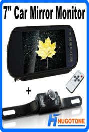 Caméra de recul HD 7 pouces pour voiture, moniteur de rétroviseur, écran LCD TFT avec vision nocturne IR, caméras de sauvegarde LED 6411469