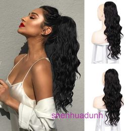 HD Body Wave Batir de encaje delantero Peluces para el cabello humano para mujeres Camino elástico Ponytail Xuchang Fibra sintética Fibrfy Cucky Back For Women para mujeres