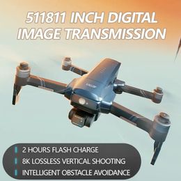 HD-cameradrone met digitale beeldoverdracht, obstakelvermijding, 3-assige mechanische zelfstabiliserende gimbal, afstandsbediening, gebarenfotografie, windbestendigheid