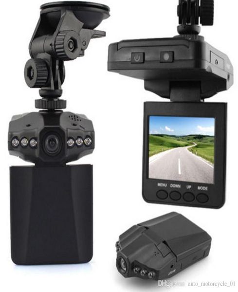 Enregistreur de caméra de voiture HD 6 LED DVR Road Dash Camdromor LCD 270 degrés grand angle de détection de mouvement de détection DVR Airplane Head 1209404