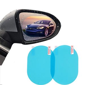 2 stks / paar HD Stickers Auto Achteruitkijkspiegel Beschermende Film Anti Fog Venster Folies Regenwerende Scherm Protector Auto-accessoires