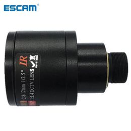 Lente CCTV HD 3.0MP M12 2.8-12 mm Varifocal CCTV IR HD HD, F1.4, Manual Focus Zoom