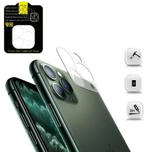Protecteur d'écran pour objectif de caméra arrière, HD transparent, résistant aux rayures, verre trempé, couverture complète transparente pour iPhone 15 14 13 12 Mini 11 Pro Max, sans emballage