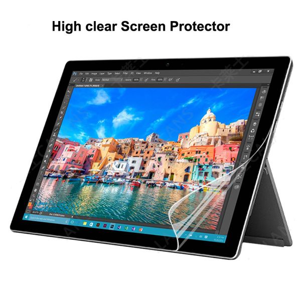 HD Clear Ultra-thin Screen Protector Anti-Scratch Shield Soft PET Film con tela para Microsoft Surface Pro X 2 3 4 5 6 7 8 GO Laptop RT Go2 Pro3 Pro4 Pro5 Pro7 Pro8 Laptop3