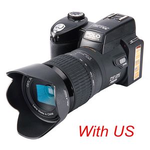HD Digital Camera POLO D7100 33Million Pixel Auto Focus Professional SLR Video 24X Optical Zoom Three Lens
