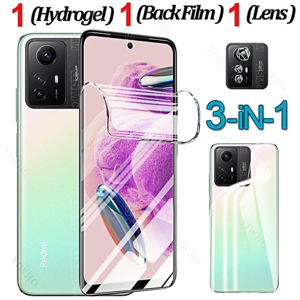 Film hydrogel HD pour Xiaomi Redmi Note 12S PRÉCISION CAME PROTECTEUR LENCE POUR REDMI Note 12 S 6,43 