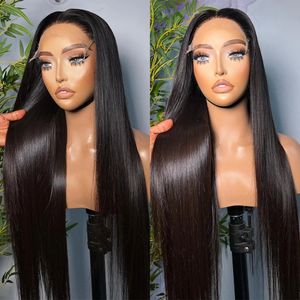 HD Lace Sluiting Braziliaanse Remy Hair Wigs HD Transparant Lace Smelt Skins recht 13x4 kant voorkant menselijk haar pruik voorgeplukt