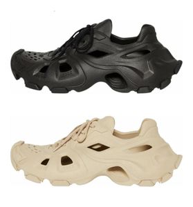 HD Sandales basses pour hommes pour femmes en lacet sandale taupe triple noir plat d'été de plage décontractée chaussures hremptables runn6009911