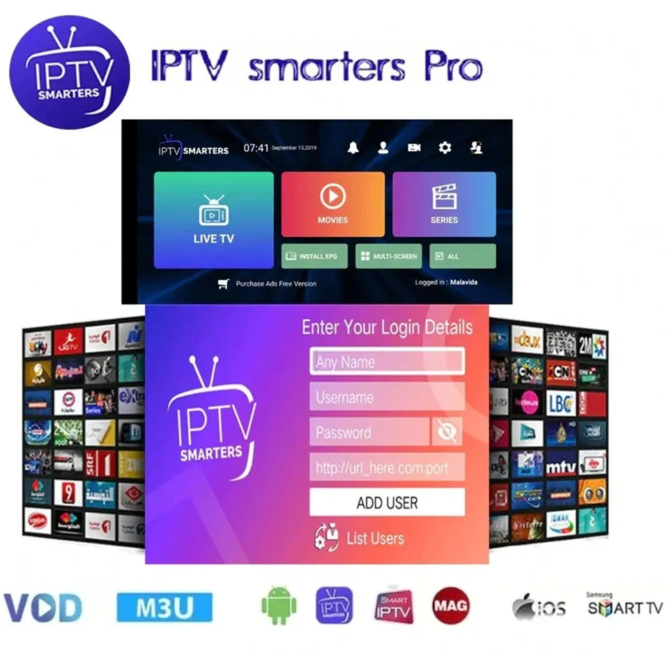 HD M3U XXX Ricevitore World Abonnement Premium Stable 4K HEVC VOD Films Pour Xtream Code SmartTV Smarters Pro iOS PC