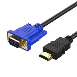 HD / MI naar VGA-adapter Multimedia 1080P 1.8m 3M 5M HD / MI naar VGA-kabel voor PC HDTV