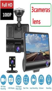 HD Night Car DVR Dash Cam 40 pouces Enregistreur vidéo Camera Auto Camera 3 Lens de caméra avec vue arrière Registrateur de caméra Dashcam DVRS2996908