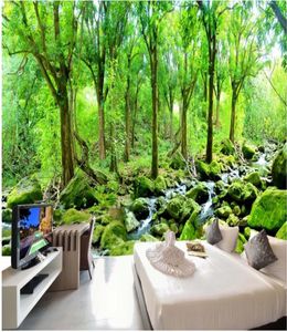 Hd Oil Peinture Forest Landscape Fond Mur Mural 3D Fond d'écran 3D Papiers muraux pour TV Backdrop9465919