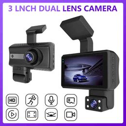 HD P DASH CAM Dual Lens Inch Cycle Recording Car DVR Camera Drivorder HR Parkeer DVR Night Vision Dish Camera J220601