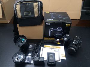 HD Protax Polo D7100 Camera numérique 33MP Résolution Auto Focus Professional SLR Vidéo 24x Zoom optique avec trois 2615