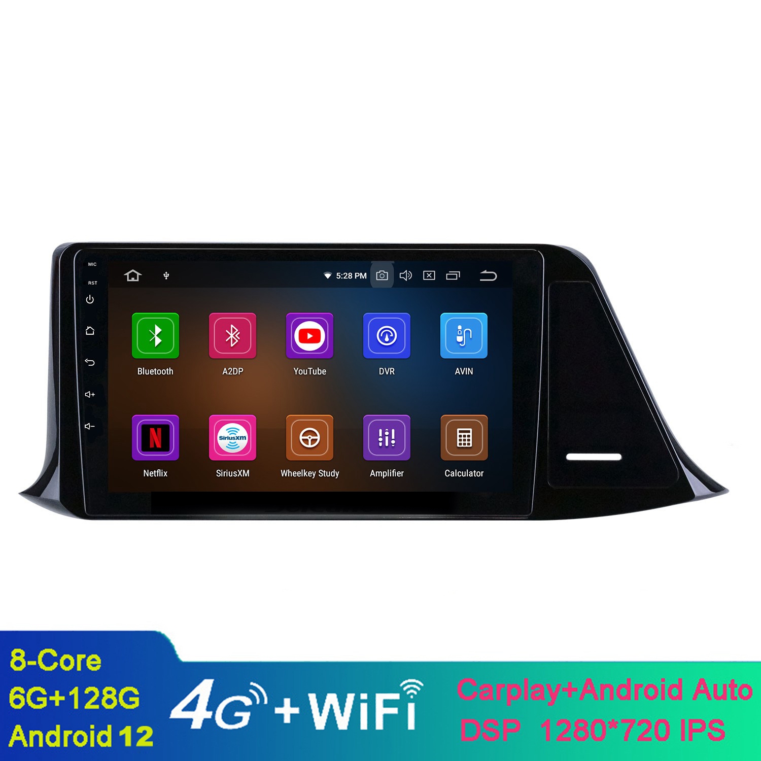 HD Touchscreen Araba Video Kafa Ünitesi 9 inç Android GPS Navigasyonu 2016-2018 için Bluetooth USB WiFi Destek SWC ile Toyota C-HR