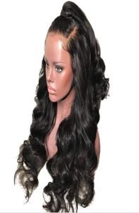 Perruque Lace Front Wig suisse transparente HD, cheveux vierges malaisiens, Loose Wave, noir naturel blanchissable avec naissance des cheveux naturelle, 1511917