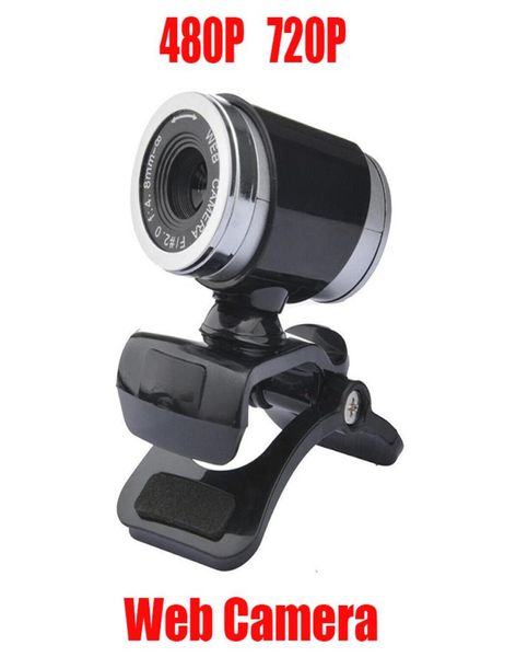 HD webcam web caméra 360 degrés numérique vidéo USB 480p 720p PC webcam avec microphone pour ordinateur portable Accessoire d'ordinateur 1819643