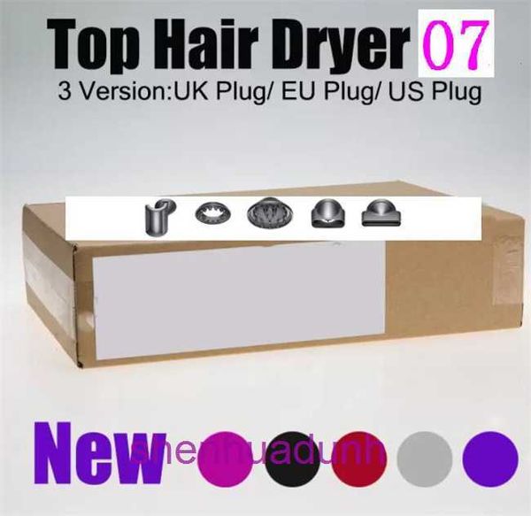 HD07 Sécheur de cheveux HD08 Hair Deryer Professional Salon Toolers Blow Dryers Heat Super Speed Us / UK / EU Plug Blower T9pm