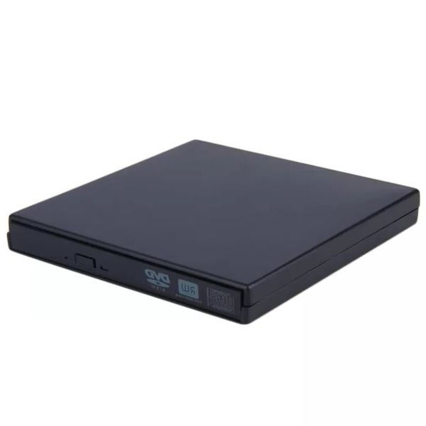 Cajas HDD USB 20 DVD CD DVD-ROM Caja externa delgada para computadora portátil Notebook Negro Caja de disco duro externo Nuevo portátil Mjqmm