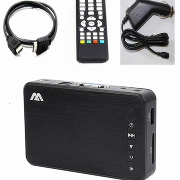 Reproductor HDD Full HD 1080P MKV U Disco SD compatible Multimedia portátil con adaptador de coche 230727