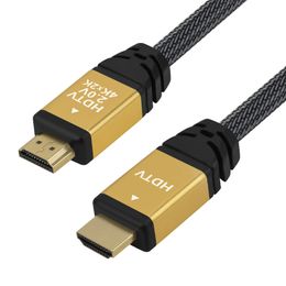 HDMI 2.0-kabel Hoge snelheid 19+1 zuiver koper 8K 4K 2K HDTV V2.0 60Hz Ondersteunt 2160p 1080p 3D Ethernet Vergulde V2-connectoren PC PS PS5 1m 1,5m 3m