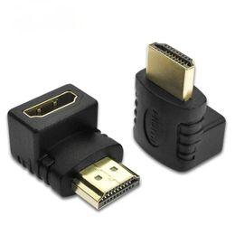 HDMI-compatibele kabelconnectoradapter 270 90 graden rechthoek HDMI-compatibele mannelijke tot vrouwelijke converter-extender koppeling