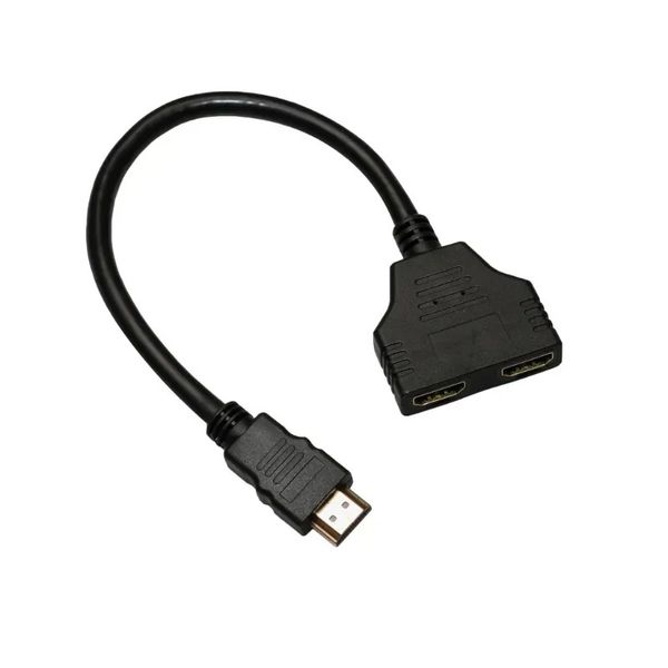 Convertisseur d'adaptateur de séparateur compatible HDMI Male en Adaptateur à double signal à double signal à double signal à double signal HDMI Femelle compatible HDMI