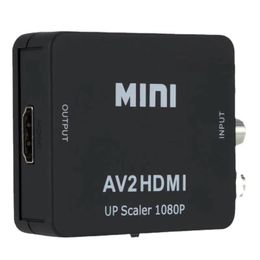 HDMI-compatibel met AV RCA-adapter AV naar HDMI-compatibele converter RCA AV/CVSB Video Composite Scaler Converter voor PC-projector