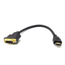 HDMI-compatibel met DVI24 +5 Adapter DVI vrouwelijk aan HDMI-compatibele mannelijke display/grafische kaartomvormer Two-Way Transmission