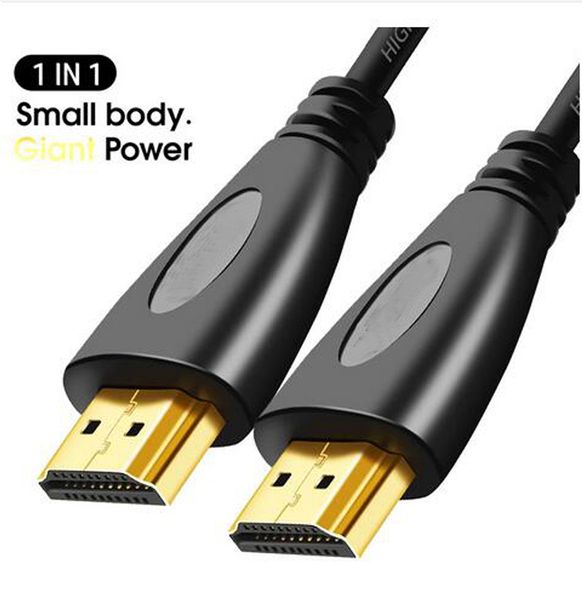 Cable HDMI Cable de video Cables chapado en oro V1.4 1080p Cable 3D para HDTV 1080p Switcher Switcher 1m 1.5m 2m 3m 15m