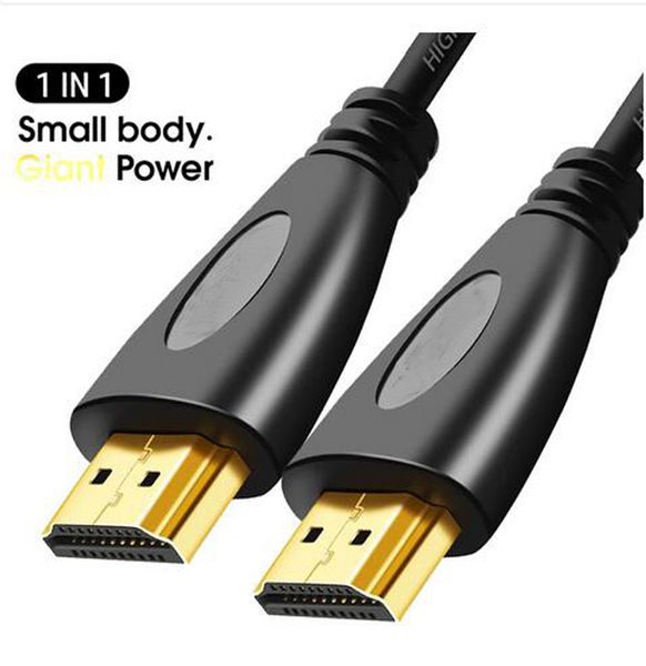 Cable HDMI HD Cables de video Chapado en oro de alta velocidad V1.4 1080P Cable 3D para HDTV 1080P Splitter Switcher 1m 1.5m 2m 3m