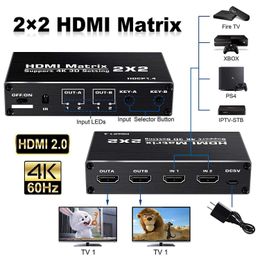 HDMI Matrix 2 in 2 HD 2x2 3DBluetooth -communicatie voor elektronische accessoires