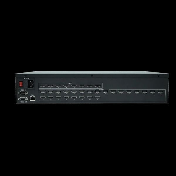 HDMI Matriz 4x4 8x8 8x16 8x24 16x16 16x32 Cambio de video 4K Soporte Control remoto Control remoto 3D DVD Blu-Ray para la pared de video LCD LED