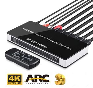 Switcher HDMI commutateur 5x1 Extracteur audio HDMI 4KX2K 3D Arc Audio EDID