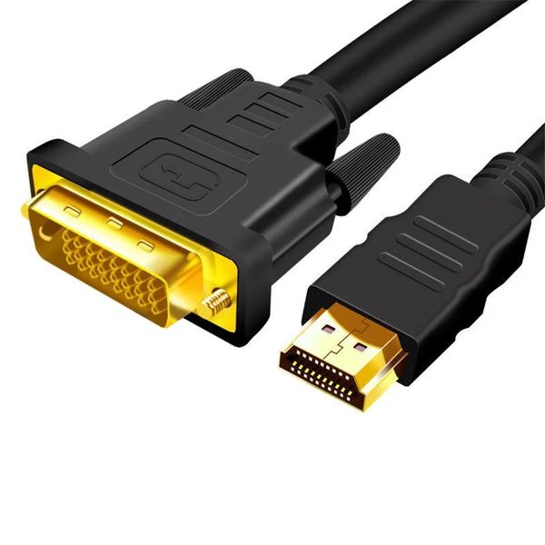 Cable HDMI a DVI cable de datos de conversión bidireccional cable DVI a HDMI cable de proyector de monitor de TV de alta definición